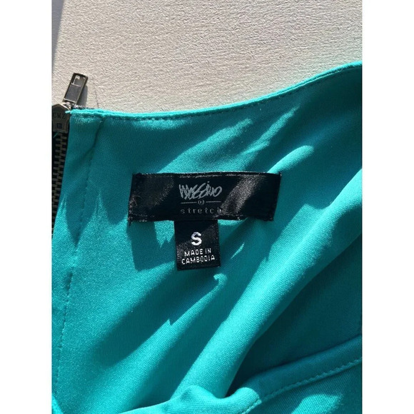 Mossimo Teal Zip Back Dress Small New - Picture 4 of 5